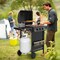 Outdoor Propane Gas Grill 39000 BTU with 3 Burners and Storage